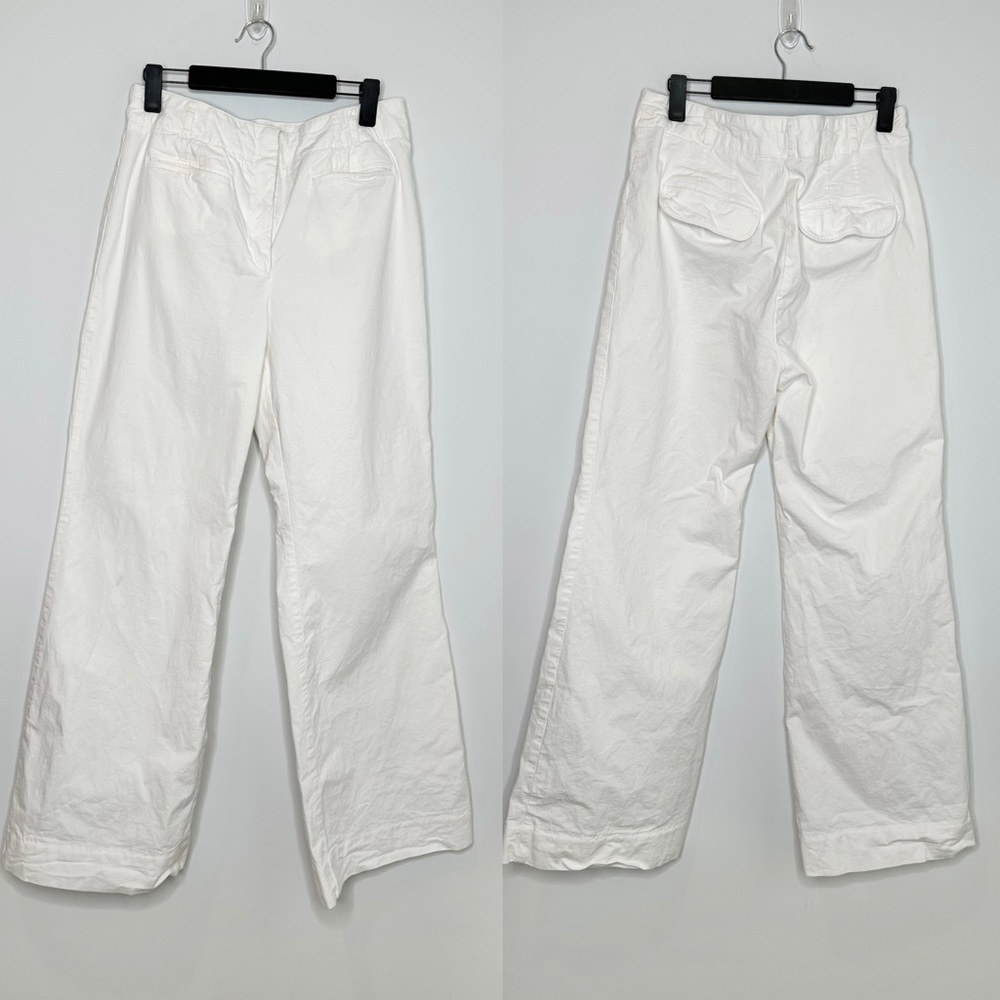 Anthropologie Maeve ‘70s Flare Pant in Ivory White - Picture 2 of 9